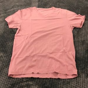 Pink J Crew Broken In Tee V Neck